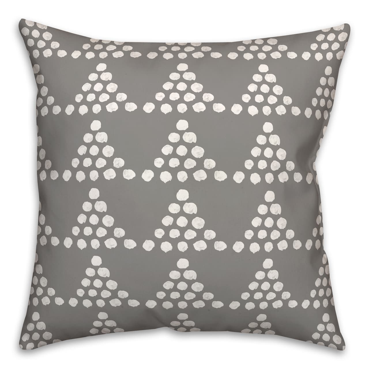 18" Dotted Triangles Indoor/Outdoor Pillow